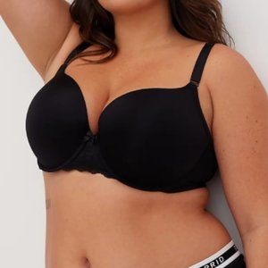 BLACK 360° BACK SMOOTHING™ PUSH-UP T-SHIRT BRA